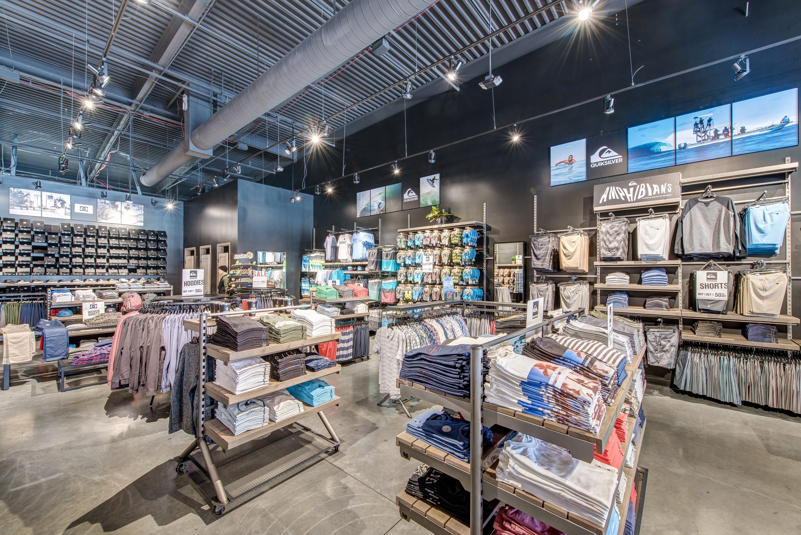 Quiksilver Factory Store JRM Build-out Interior by