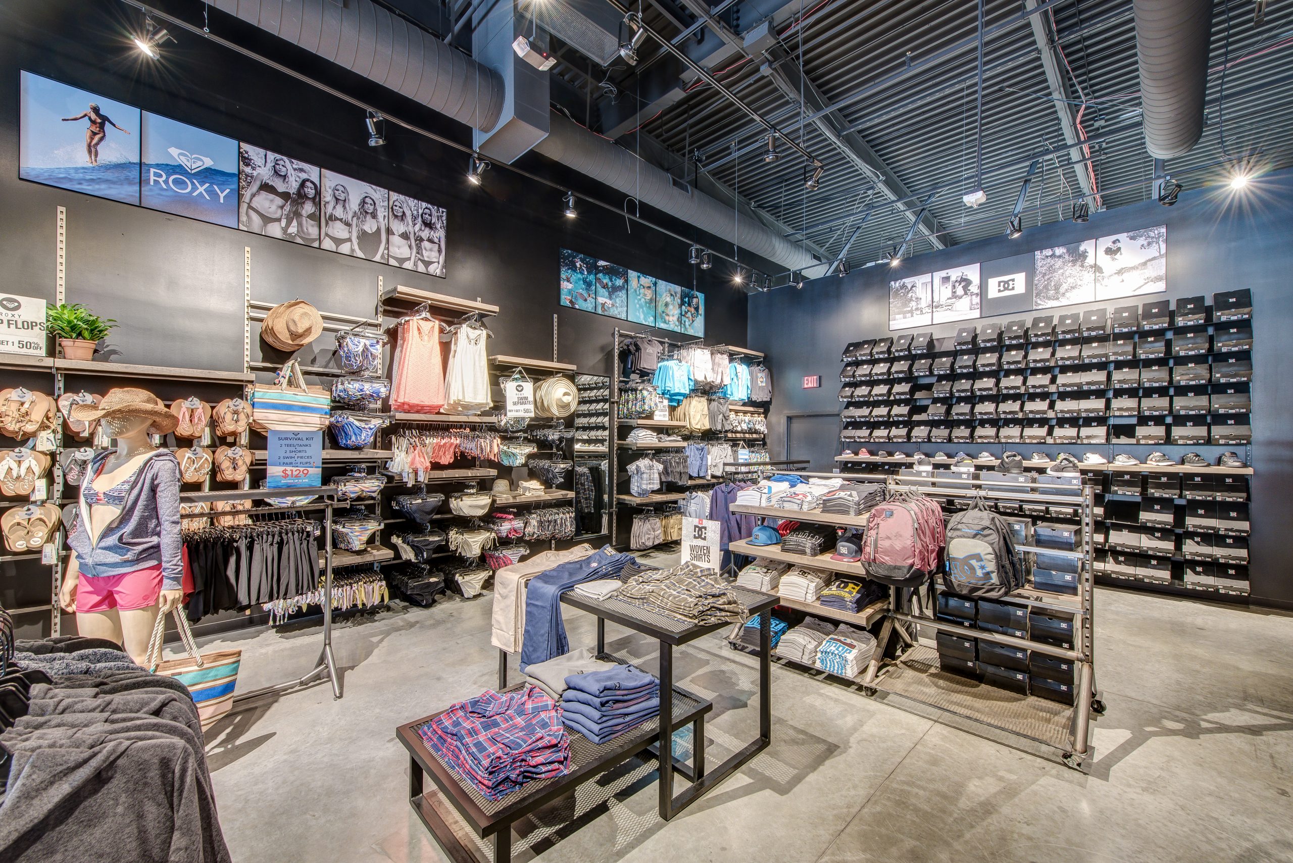 Quiksilver Factory Store Interior Build-out JRM by