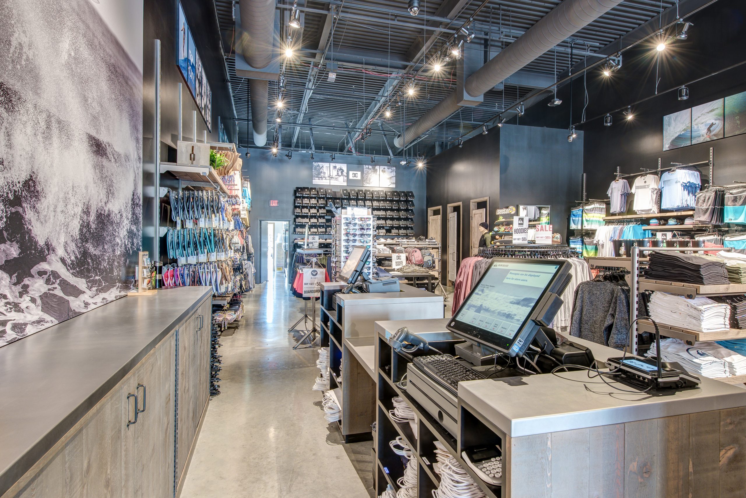 Factory JRM Store Quiksilver Build-out Interior by
